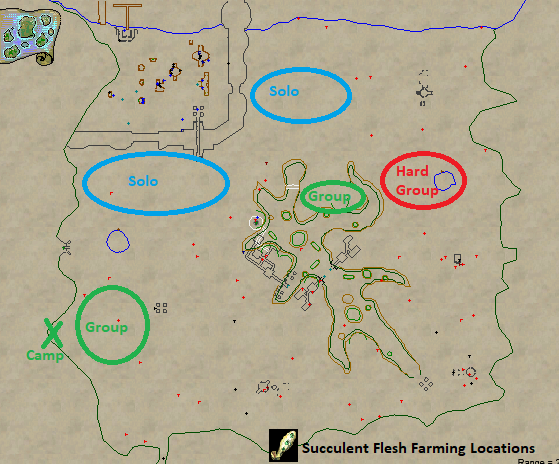 Succulent Flesh Farming Locations